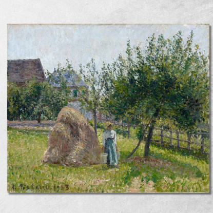 Meli A Eragny Una Mattina Soleggiata Del 1903 Camille Pissarro cps56 quadro stampato su tela