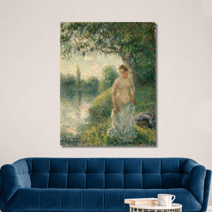 La Bagnante 1985 Camille Pissarro cps69 quadro stampato su tela