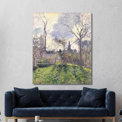 Il Campanile Di Bazincourt 1885 Camille Pissarro cps71 quadro stampato su tela