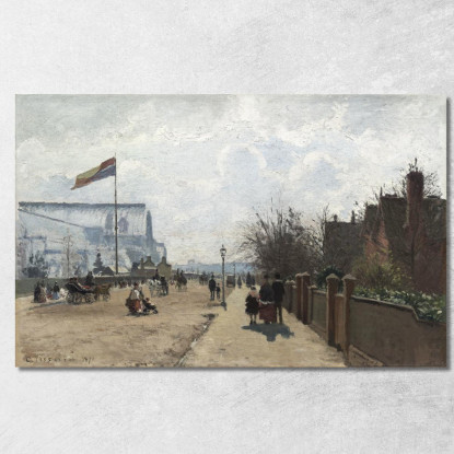 Il Palazzo Di Cristallo 1871 Camille Pissarro cps74 quadro stampato su tela