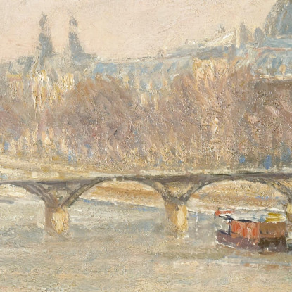 Il Louvre Dal Pont Neuf 1902 Camille Pissarro cps86 quadro stampato su tela
