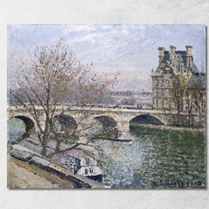 Il Pont Royal E Il Pavillon De Flore 1903 Camille Pissarro cps92 quadro stampato su tela