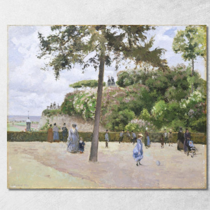 Il Giardino Pubblico Di Pontoise 1874 Camille Pissarro cps93 quadro stampato su tela