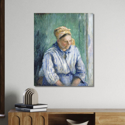 Lavandaia Studio 1880 Camille Pissarro cps103 quadro stampato su tela