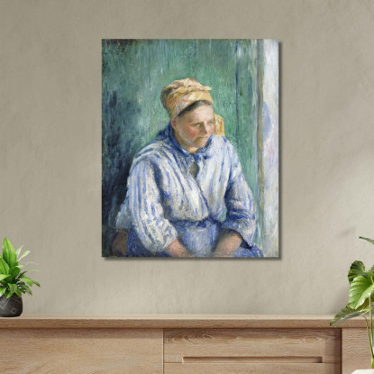 Lavandaia Studio 1880 Camille Pissarro cps103 quadro stampato su tela