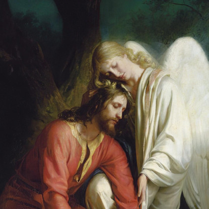 Cristo Al Getsemani Carl Bloch cbl5 quadro stampato su tela