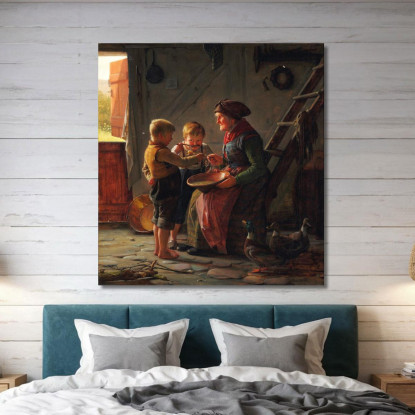 Un Pasto Carl Bloch cbl17 quadro stampato su tela