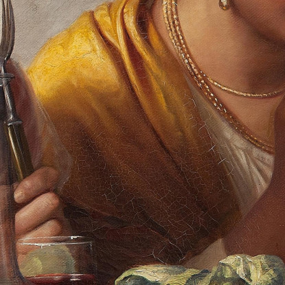 In Un'Osteria Romana Carl Bloch cbl19 quadro stampato su tela