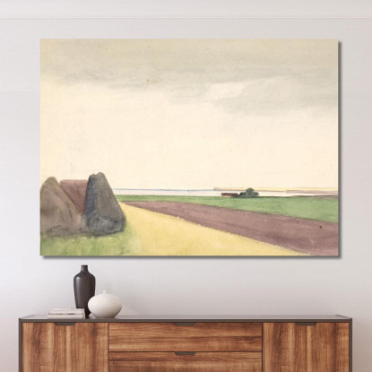 Signora Che Legge Carl Bloch cbl21 quadro stampato su tela