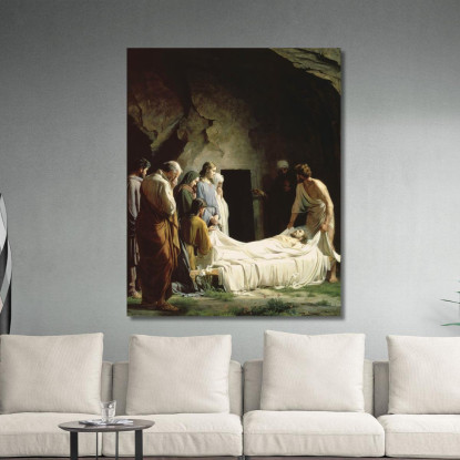 La Sepoltura Carl Bloch cbl31 quadro stampato su tela