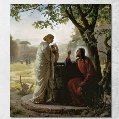 Donna Al Pozzo Carl Bloch cbl39 quadro stampato su tela