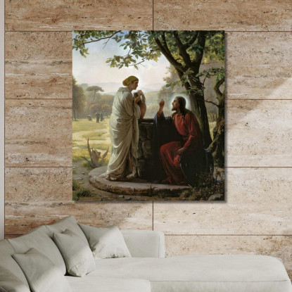 Donna Al Pozzo Carl Bloch cbl39 quadro stampato su tela