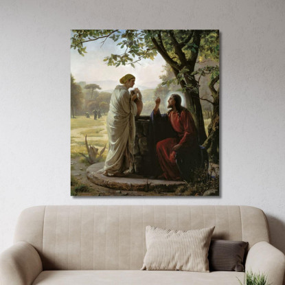 Donna Al Pozzo Carl Bloch cbl39 quadro stampato su tela