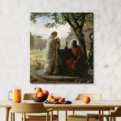 Donna Al Pozzo Carl Bloch cbl39 quadro stampato su tela