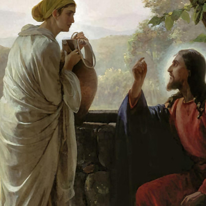 Donna Al Pozzo Carl Bloch cbl39 quadro stampato su tela