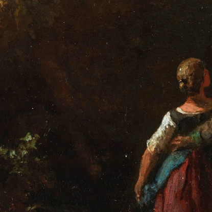 Durante Il Gioco Cammina Carl Spitzweg csp3 quadro stampato su tela