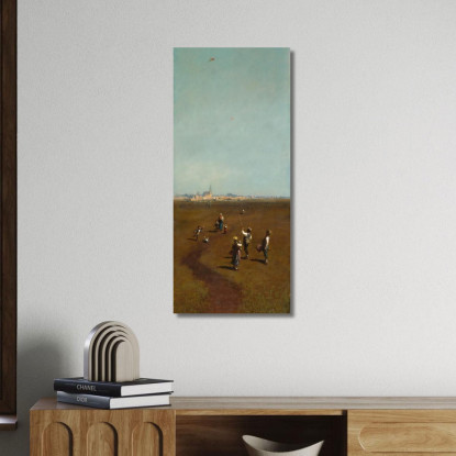 Aquiloni Volanti Carl Spitzweg csp25 quadro stampato su tela