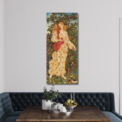 Flora Evelyn De Morgan emg16 quadro stampato su tela