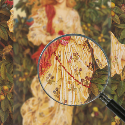 Flora Evelyn De Morgan emg16 quadro stampato su tela