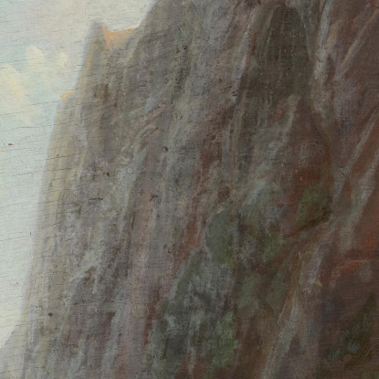 Montagna E Lattaia Lungo Un Tortuoso Sentiero Di Pietra Carl Spitzweg csp41 quadro stampato su tela