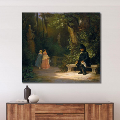 Il Vedovo Carl Spitzweg csp64 quadro stampato su tela