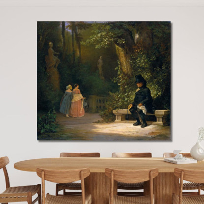 Il Vedovo Carl Spitzweg csp64 quadro stampato su tela