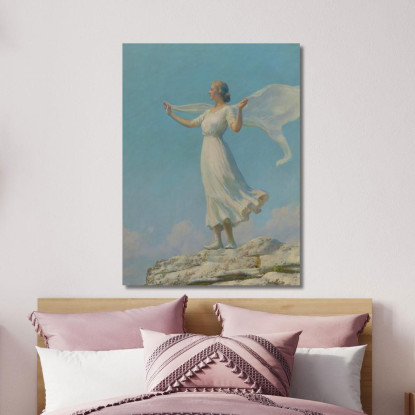 Il Vento Del Sud Il Giorno Ventilato Charles Courtney Curran ccc29 quadro stampato su tela