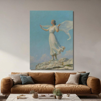 Il Vento Del Sud Il Giorno Ventilato Charles Courtney Curran ccc29 quadro stampato su tela