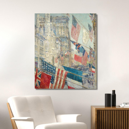 Giorno Degli Alleati Childe Hassam chs2 quadro stampato su tela