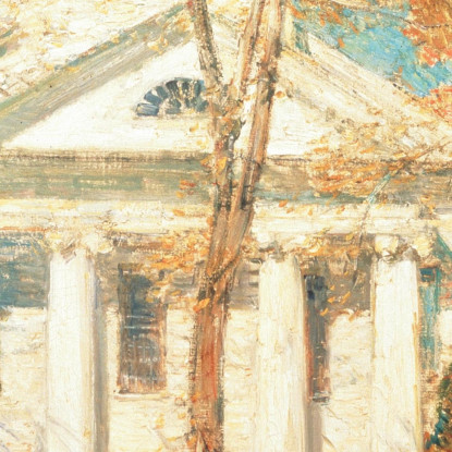 Chiesa A Old Lyme Connecticut Childe Hassam chs11 quadro stampato su tela