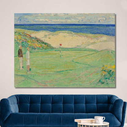 Corso Est Maidstone Club Childe Hassam chs16 quadro stampato su tela