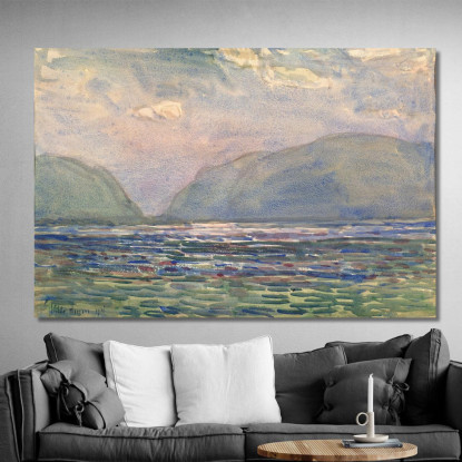 Mezzogiorno Sopra Newburgh Childe Hassam chs45 quadro stampato su tela