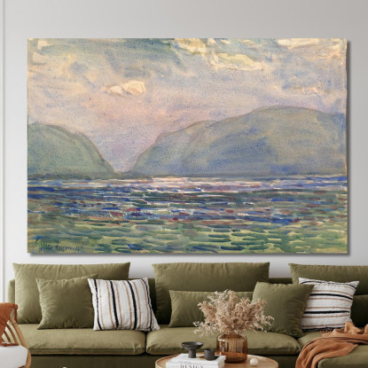 Mezzogiorno Sopra Newburgh Childe Hassam chs45 quadro stampato su tela