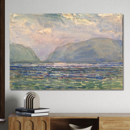 Mezzogiorno Sopra Newburgh Childe Hassam chs45 quadro stampato su tela