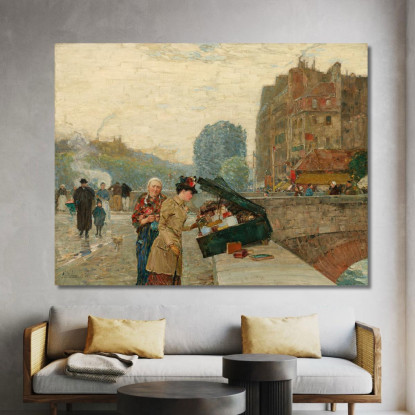 Lungomare St. Michel Childe Hassam chs56 quadro stampato su tela