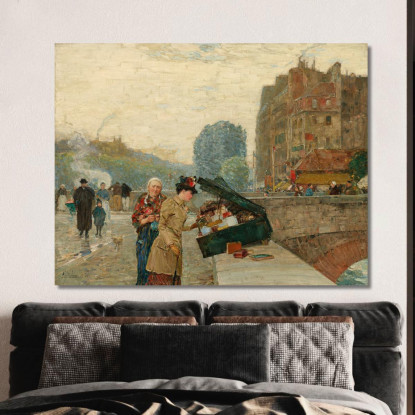 Lungomare St. Michel Childe Hassam chs56 quadro stampato su tela