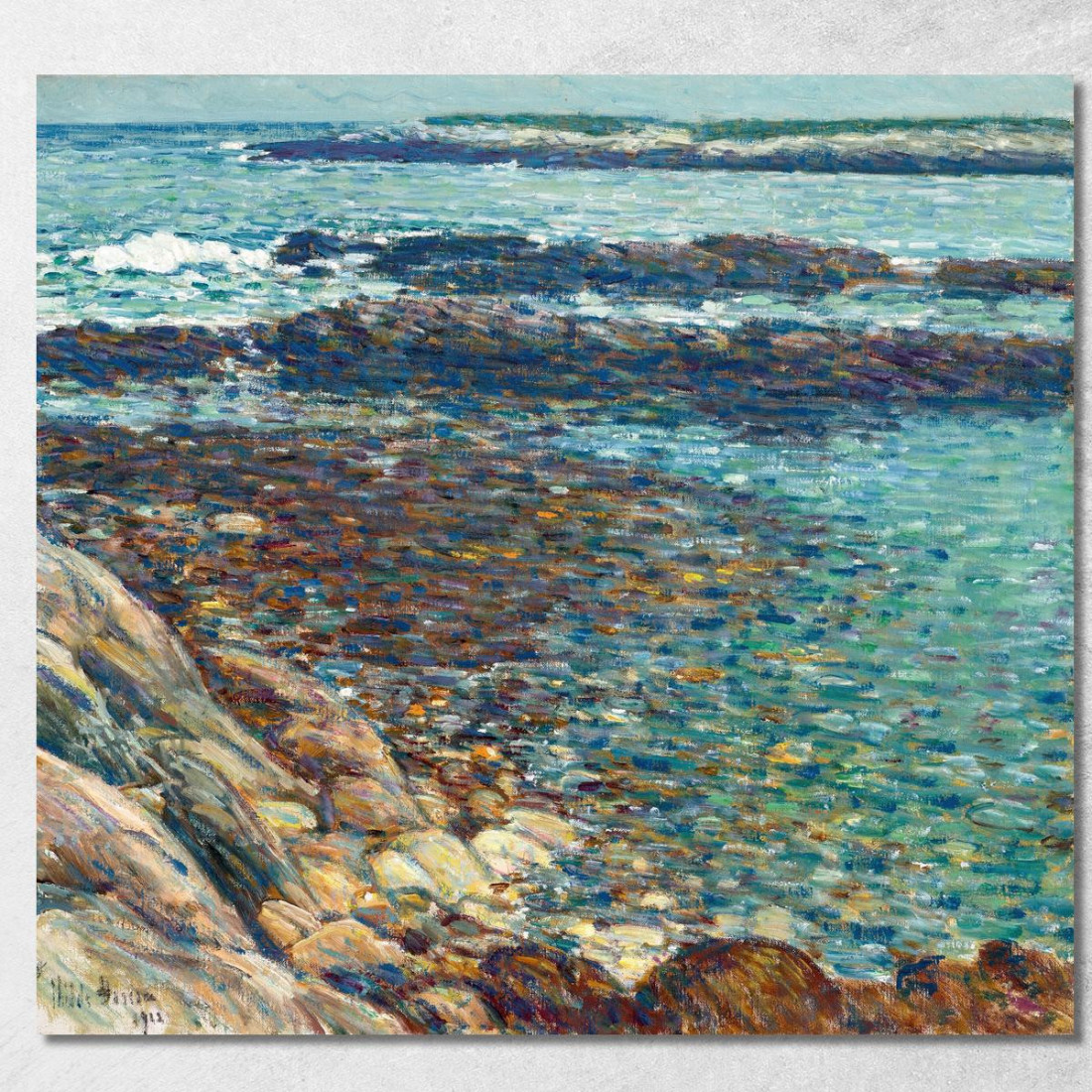 Sporgenze Spagnole Childe Hassam chs62 quadro stampato su tela