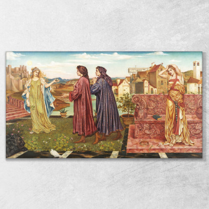 Il Giardino Delle Opportunità Evelyn De Morgan emg39 quadro stampato su tela