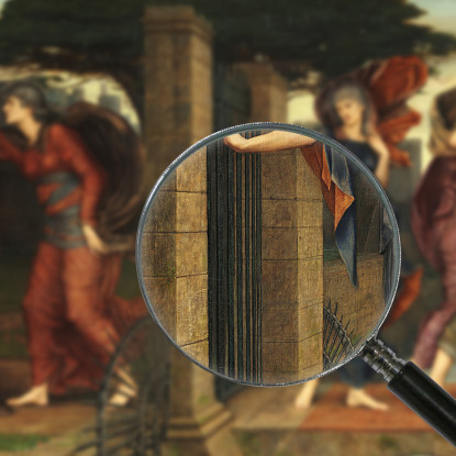 Le Sorelle Grigie Evelyn De Morgan emg41 quadro stampato su tela