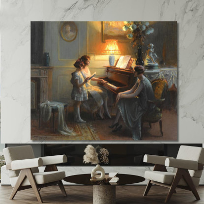 La Lezione Di Canto Delphin Enjolras dej16 quadro stampato su tela