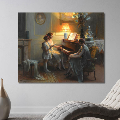 La Lezione Di Canto Delphin Enjolras dej16 quadro stampato su tela