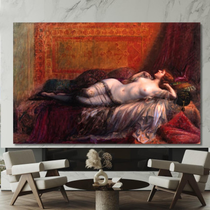 Odalisca Delphin Enjolras dej27 quadro stampato su tela
