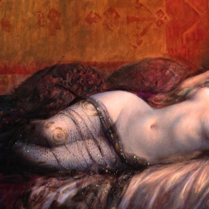 Odalisca Delphin Enjolras dej27 quadro stampato su tela