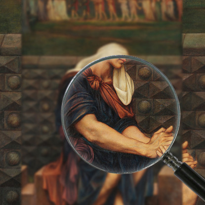 Il Povero Uomo Che Salvò La Città Evelyn De Morgan emg48 quadro stampato su tela