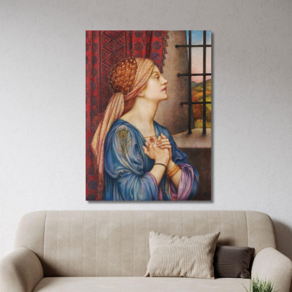 Il Prigioniero Evelyn De Morgan emg49 quadro stampato su tela