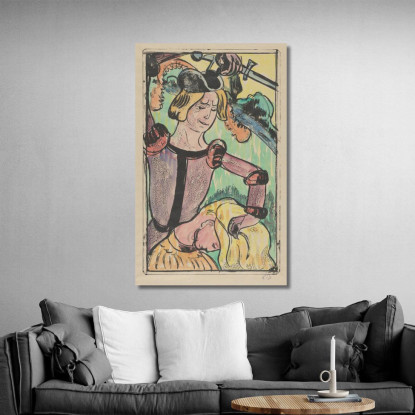 La Prende Per I Suoi Lunghi E Bellissimi Capelli La Moglie Infedele 2 Emile Bernard ebr19 quadro stampato su tela