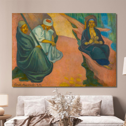 Giovane Donna Che Allatta La Fuga In Egitto Emile Bernard ebr22 quadro stampato su tela
