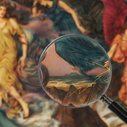 Gli Spiriti Della Tempesta Evelyn De Morgan emg54 quadro stampato su tela