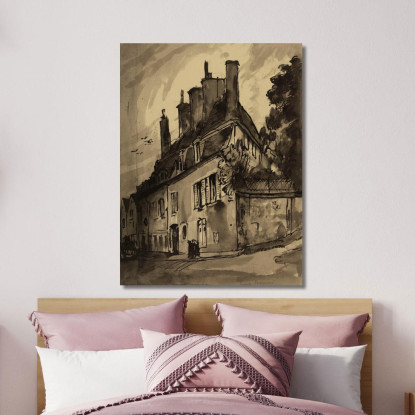 Una Strada Del Villaggio Emile Bernard ebr50 quadro stampato su tela