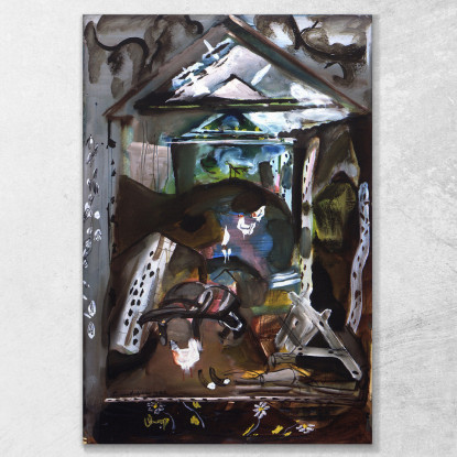 Interno Del Fienile Dolaucothy Frances Hodgkins fhd4 quadro stampato su tela